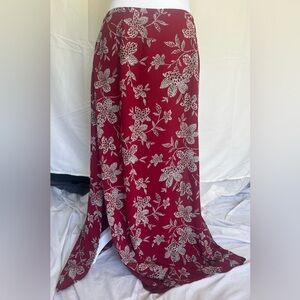 90’s Vintage Printed Midi Skirt